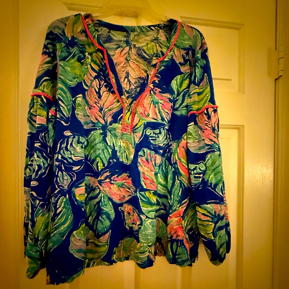 Lily Pulitzer Kalissa Long Sleeve Casa Del Sol Tunic